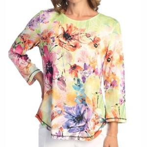 Women's Victoria Round Neck Top - Jess & Jane - 1 of 4