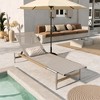 Christopher Knight Home Ally Patio Adjustable Mesh and Aluminum Chaise Lounges with Rope Wrapping, Silver - 2 of 4