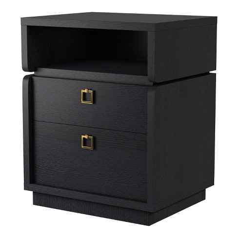 Sophia 2 drawer on sale nightstand black