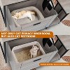 Garvee Litter Box Enclosure Cat Tree with 6 Storage Shelves and Pullable Tray – Large Hidden Cat Litter Box Furniture - 3 of 4