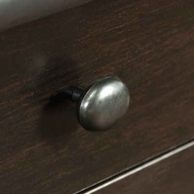 Estate Black L-Shaped Computer Desk with Drawer and Filing Cabinet