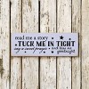 Slickblue Sweet Goodnight Quote Sign, 3.5x10 Rustic Knotty Pine Wood Plaque, Wall or Shelf Decor - 2 of 3