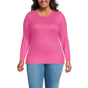 Lands' End Women's Cotton Rib T-shirt - 1 of 3