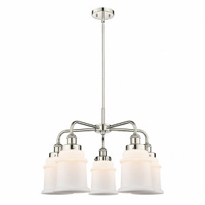 Canton - 5 Light Stem Hung Chandelier In Industrial Style-16.25 Inches Tall and 24 Inches Wide - 1 of 1