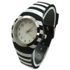 Olivia Pratt Stripped Silicone Band Women Watch - 2 of 4