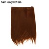 Unique Bargains Women's Straight Long Hair Hair Extensions High Temperature Fiber Brown 1 Pc - 3 of 3