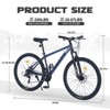 Aukfa 27.5-Inch Mountain Bike 21-Speed Dual Disc Brake Suspension Front Fork Aluminum Alloy Frame Cross-Country Bicycle, Unisex - 2 of 4