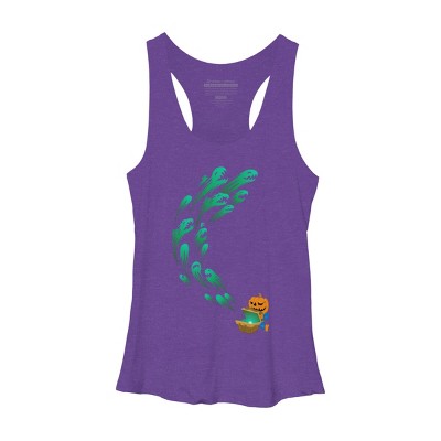 Women's Design By Humans It's time for halloween By SINDAR Racerback Tank Top