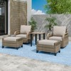 EAGLE PEAK Bistro Table and Chairs, Outdoor Bistro Set - 2 of 4