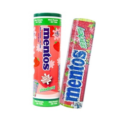 YWOW Games Mentos 50 Piece Mini Jigsaw Puzzle | Strawberry