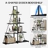 4 Tier Ladder Shelf, A-Shaped Ladder Shelf Display, Small Display, for Bedroom, Living Room, Home Office - 4 of 4