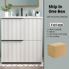 KTMBDW 30 Inch Bathroom Vanity with Undermount Sink, Small Bathroom Sink Cabinet, Modern Bathroom Storge Vanity, Fluted Finish - 4 of 4