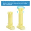 Unique Bargains Plastic Adjustable Thin Legs Furniture Leveling Feet for Bed Sofa 4 Pcs - 4 of 4