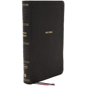 Nkjv, Reference Bible, Personal Size Large Print, Leathersoft, Black, Thumb Indexed, Red Letter Edition, Comfort Print - by  Thomas Nelson - 1 of 1
