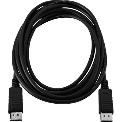 V7 Black Video Cable DisplayPort Male to DisplayPort Male 2m 6.6ft - 6.56 ft DisplayPort A/V Cable for Audio/Video Device