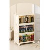 Chery Life 19.69"¡Á11.81"¡Á31.1" 3 Tiers Side Wide Folding Storage Cabinet, Plastic Storage Cabinet with Wheels - 3 of 4