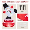 Karl Home 4.8FT Lighted Rotating Snowman with Motor Christmas Inflatable Decoration - 3 of 4