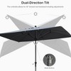 PURPLE LEAF Patio Umbrella Outdoor Table Umbrella Aluminum Frame Market Umbrella Sun Umbrella with 8 Sturdy Ribs - 3 of 4