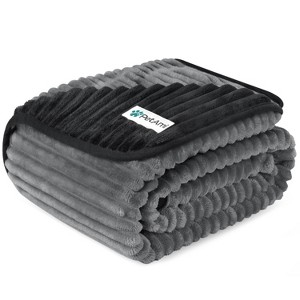 PetAmi Waterproof Dog Blanket, Leakproof Cat Throw, Plush Striped Reversible Blanket for Small Medium Large Pet - 1 of 4