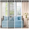Vynxaria 6-Piece Reversible Scalloped Edge Daybed Cover Set - Cottage Charm, Twin Size - 2 of 4
