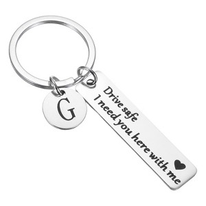 Unique Bargains Stainless Steel Personalized Durable Keychain with Gift Box 1 Set - 1 of 4