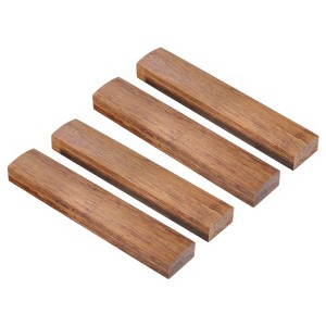 Unique Bargains Wood Calligraphy Flat Bottom Smooth Edge Paperweight 2 Pairs - 1 of 4