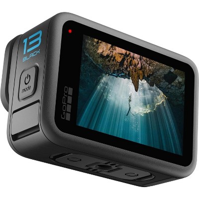 GoPro Hero 13 Black Waterproof Action Camera 5.3K60 Video 27MP Pictures + Compatibility with HB-Series Lenses - Manufacturer Refurbished