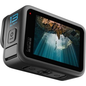 GoPro Hero 13 Black Waterproof Action Camera 5.3K60 Video 27MP Pictures + Compatibility with HB-Series Lenses - Manufacturer Refurbished - 1 of 4