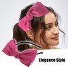 Unique Bargains Women's Fashion Satin Bow Knot Headband 0.31 Inch Wide 1 Pc - 2 of 4