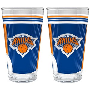 NBA New York Knicks 2pc Pint Glass Set - 1 of 1