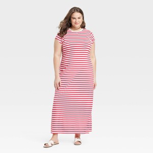 Women's Short Sleeve Knit Maxi Dress - A New Day™ - 1 of 3