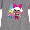 - LOL Surprise! - Totally Rad Diva Graphic Short Sleeve Fleece Dress - 2 of 4