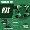 Metabo HPT KC18DFXM 18V MultiVolt Brushed Lithium-Ion 1/2 in. Cordless Hammer Drill and 1/4 in. Impact Driver Combo Kit with 2 Batteries (2 Ah) - 2 of 4