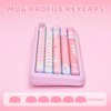 MaseiKar Cute Pink Ice Cream Custom Keycaps, 138 Keys Dye Sub PBT MOG Profile Keycap Set for Mechanical Gaming Keyboards (Pink Ice Cream) - 4 of 4