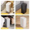Aoibox 3 Pack Small Trash Can with Lid, Bathroom Garbage Can with Pop-Up Lid, Waste Basket for Bathroom, Kitchen, Bedroom, Office, College - 4 of 4