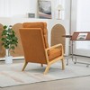 25.2"W Modern Rocking Chair Accent Lounge Armchair Comfy Boucle Upholstered,Green - 3 of 4