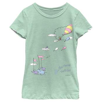 Girl's Dr. Seuss Oh The Places You'll Go Scene T-Shirt