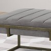 Magdalene Modern Velvet Ottoman Bench - Christopher Knight Home - 4 of 4