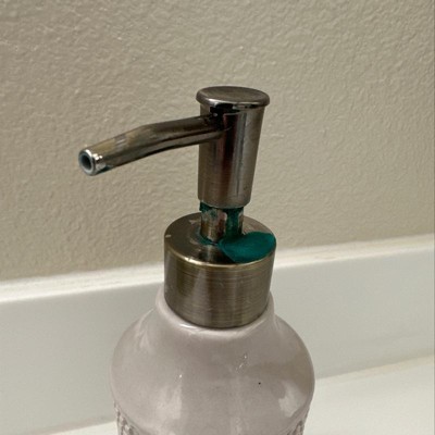 Canby Ceramic Soap Pump Gray - Threshold™