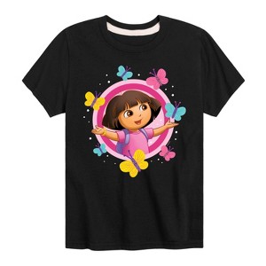 Boys' - Dora the Explorer - Butterflies Short Sleeve Graphic T-Shirt - 1 of 3