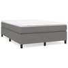 vidaXL Double Bed Frame in Dark Gray 53.9"x74.8" - 3 of 4
