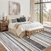 Modern Striped Rug,Farmhouse Non Slip Washable, Large Area Rug for Living Room Bedroom - 3 of 4