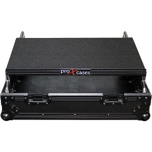 ProX 10U Top Mount 19" Slanted Black on Black Mixer Case 10 RU Space Black - 1 of 4