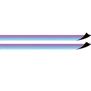 Teacher Created Resources® Purple and Blue Color Wash Magnetic Border, 24 Feet Per Pack, 2 Packs - 1 of 3