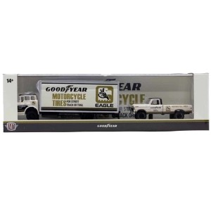 M2 Machines Auto Haulers 1966 Ford C950 Box Truck & 1972 Ford F250 4x4 Goodyear - 1 of 3