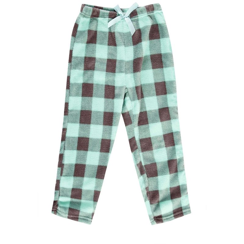 Just Love Plush Pajama Pants for Girls - Buffalo Plaid Fleece PJs, 1 of 2