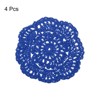 Unique Bargains Cotton Embroidered Lace Vintage Coasters 4 Pcs 3.94" - 3 of 4