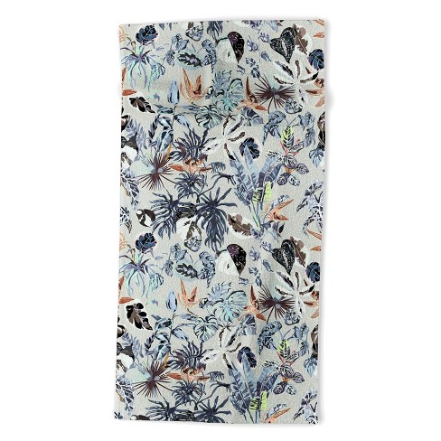 Oversized Tie-Dye Beach Towel Navy Blue - Sun Squad™