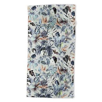 Marta Barragan Camarasa Modern blue jungle Beach Towel - Deny Designs