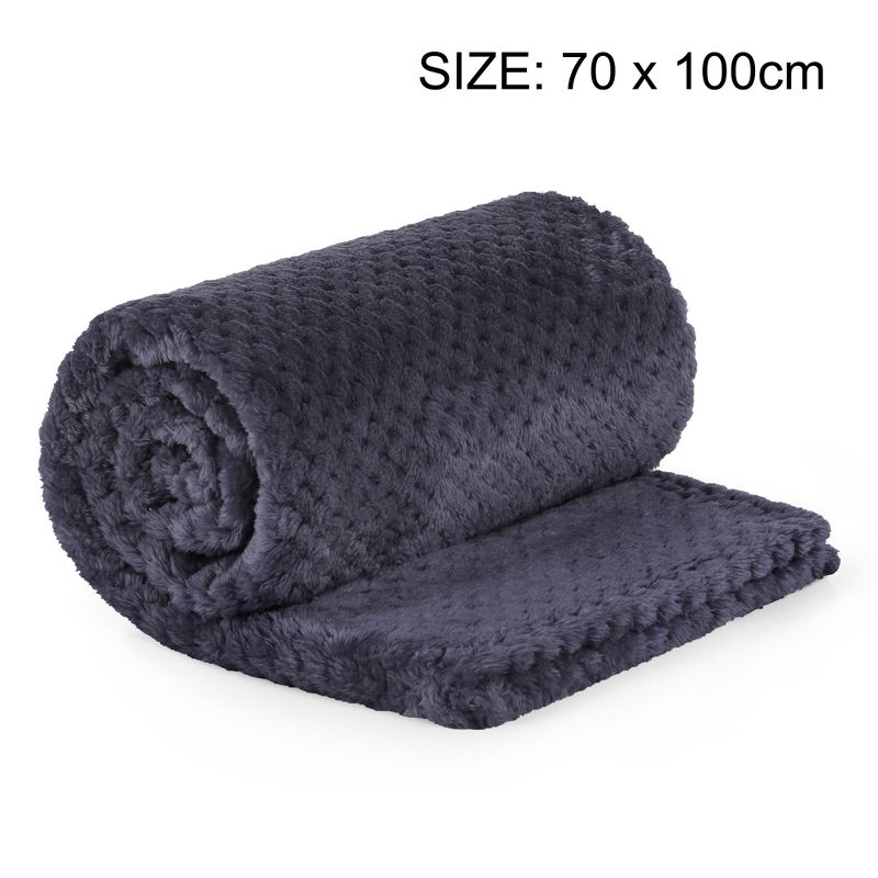 PiccoCasa Flannel Fleece Bed Blankets Fuzzy Plush Lightweight Bed Blankets, 5 of 7